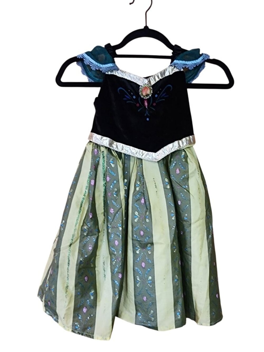 Disney Parks Girls Frozen Princess Anna Coronation Costume Dress Gown sz 4 / 5
